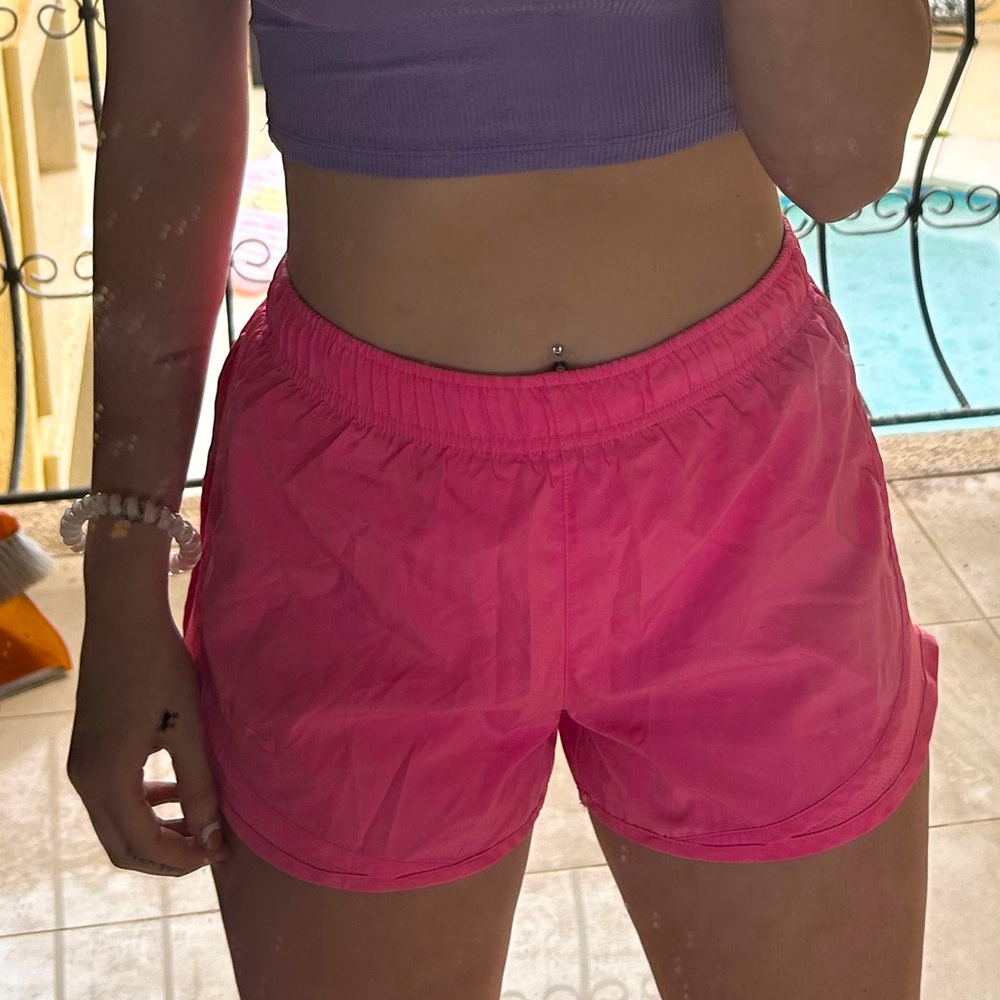 Hot pink Nike shorts